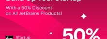 Startup Support Program: get a 50% discount on any JetBrains products